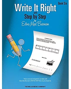 Write It Right: With Step By Step, Book Six