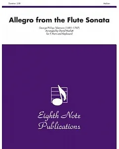 Allegro (From the Flute Sonata) for French Horn: Part(s)