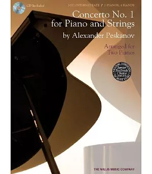 Concerto No.1 for Solo Piano and Strings: Arranged for Two Pianos: Mid-intermediate/ 2 Pianos, 4 Hands