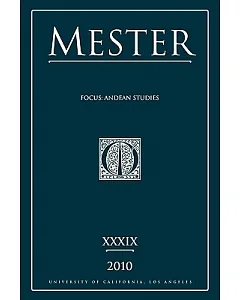 Mester: Focus: Andean Studies