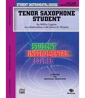 Student Instrumental Course Tenor Saxophone Student, Level 3