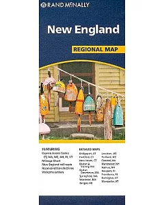 Rand McNally New England Regional Map