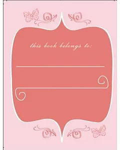 Pink Butterfly Bookplates