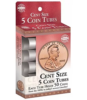 Cent Size: 5 Coin Tubes