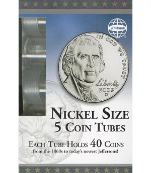 Nickel Coin Tube 5 Count Box