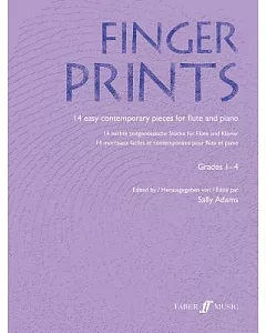 Fingerprints: 14 Easy contemporary Pieces for Flute and Piano. Grade 1-4