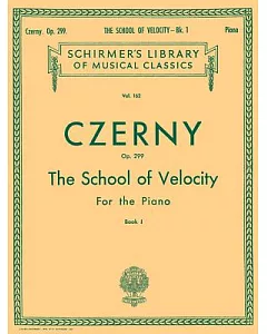 School of Velocity, Op. 299: Book 1, Sheet Music