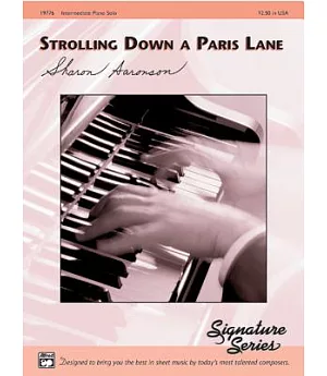 Strolling Down a Paris Lane: Intermediate Piano Solo