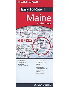 Rand McNally Easy to Read! Maine
