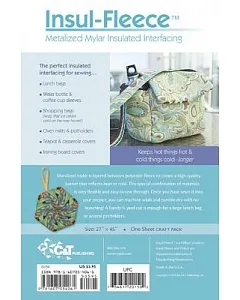Insul-fleece Craft Pack: Metalized Mylar Insulated Interfacing