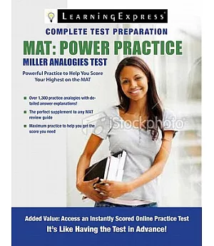 MAT : Power Practice: Complete Preparation for the Miller Analogies Test