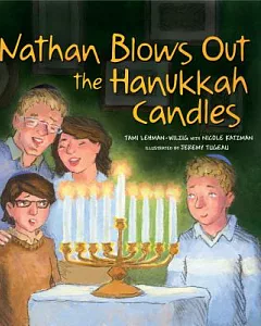 Nathan Blows Out the Hanukkah Candles