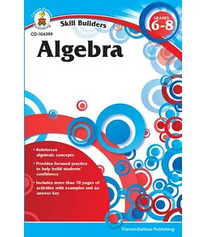 Algebra, Grades 6-8