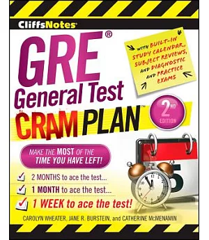 CliffsNotes GRE General Test Cram Plan