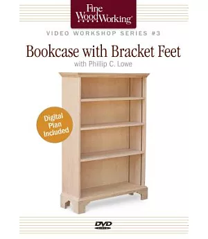 Bookcase with Bracket Feet