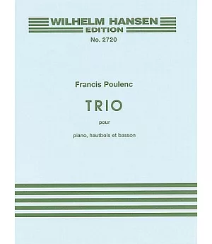 Trio Por Piano - Hautbois Et Basson / Trio for Piano, Oboe & Bassoon