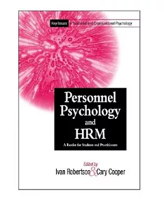 Personnel Psychology and Human Resource Management: A Reader for Students and Practitioners