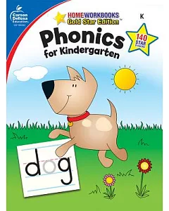 Phonics for Kindergarten: Home Workbooks Gold Star Edition