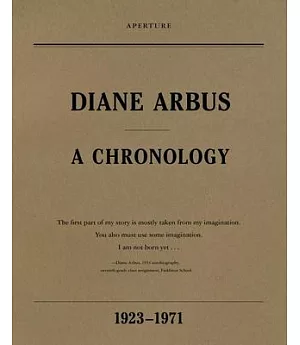 Diane Arbus: A Chronology