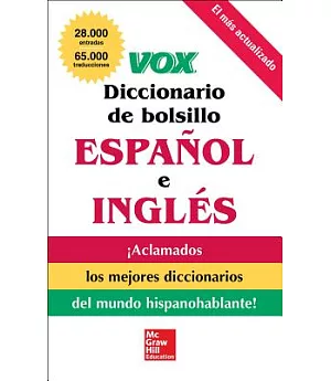 Vox diccionario de bolsillo espanol y ingles / Vox Pocket Dictionary English and Spanish