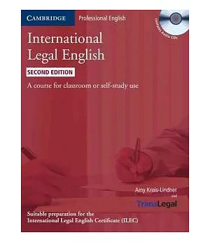 International Legal English: A Course for Classroom or Self-Study Use