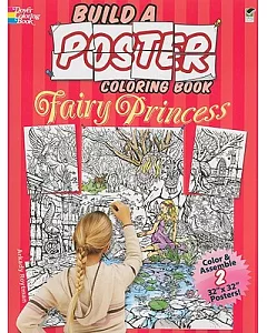 Build a Poster Coloring Book Fairy Princess: Green Edition