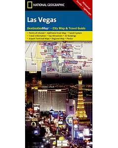 national geographic Destination City Map Las Vegas: Waterproof, Durable, and Lightweight