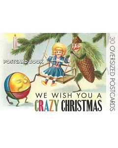 We Wish You a Crazy Christmas Postcard Book