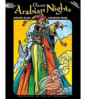 Classic Arabian Nights Stained Glass Coloring Book