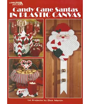 Candy Cane Santas in Plastic Canvas