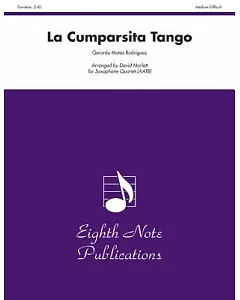 La Cumparsita Tango: For Saxophone Quartet; Medium-difficult