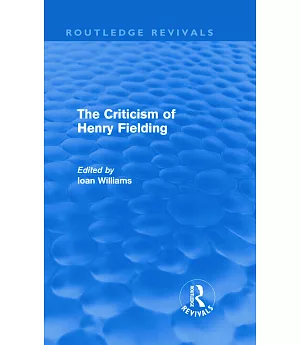 The Criticism of Henry Fielding