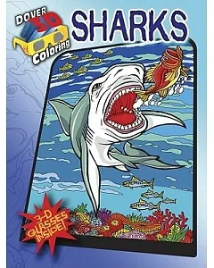 Sharks Coloring Book: Includes 3-d Glasses!