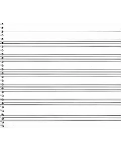 Passantino Music Papers: No. 73, 6 Stave (Wide)