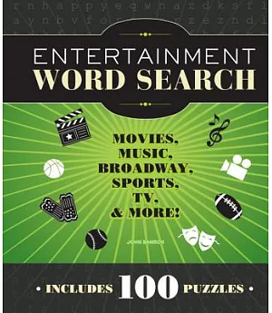 Entertainment Word Search: Movies, Music, Broadway, Sports, TV & More!