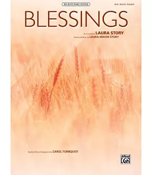 Blessings: Big Note Piano, Sheet: Big Note Piano Edition