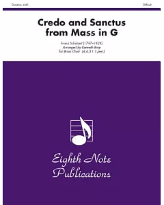 Credo and Sanctus (From Mass in G): Score & Parts