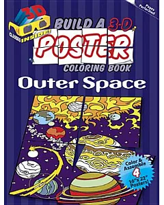 Build a 3-D Poster Coloring Book: Outer Space