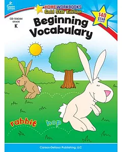 Beginning Vocabulary, Grade K: Gold Star Edition