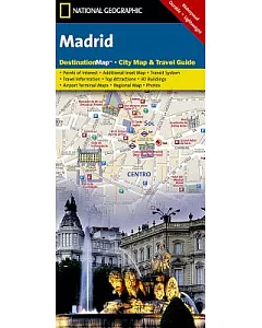 national geographic Destination City Map Madrid: Spain
