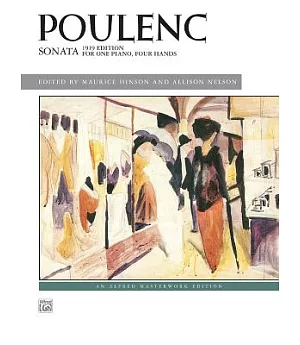 Poulenc - Sonata For One Piano, Four Hands: 1919 Edition