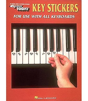 Key Stickers: For Use With All Keyboards, for Organs, Pianos & Electronic Keyboards