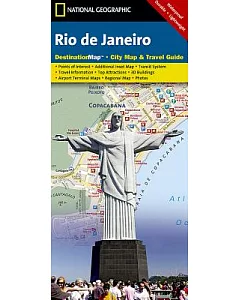 national geographic DestinationMap Rio De Janeiro: City Map & Travel Guide