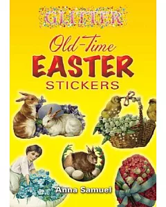 Glitter Old-time Easter Stickers