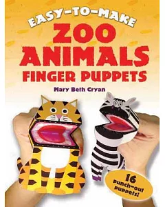 Easy to Make Zoo Animals Finger Puppets