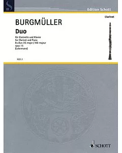 Duo Es-Dur / E flat major / Mi majeur opus 15: fur Klarinette und Klavier /for Clarinet and Piano