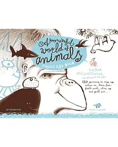 A Wonderful World of Animals: Doodle Art Book