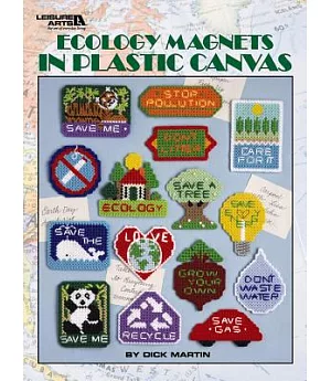 Ecology Magnets in Plastic Canvas
