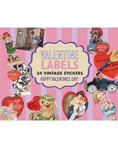 Valentine Labels: 30 Vintage Stickers