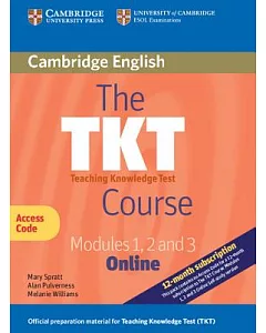 The TKT Course Modules 1, 2 and 3 Online Passcode